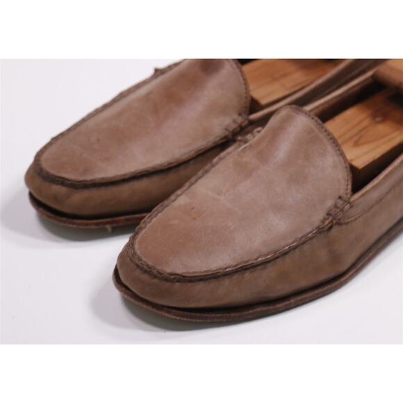 Allen Edmonds Concordia Light Brown Leather No-Socks Loafers US 9.5 D main image 11